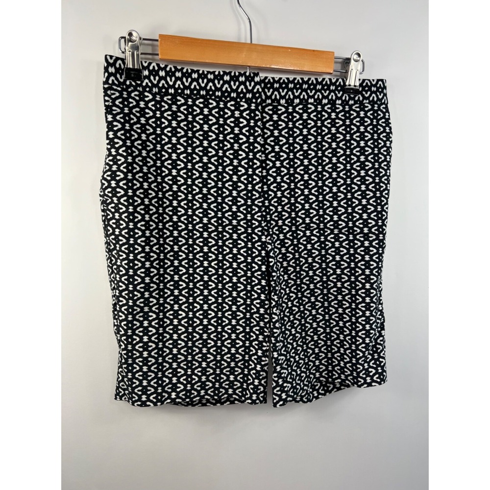 Mario Serrani Italy Stretch Shorts W/ Tummy Control, Black, Women's Size 2‎